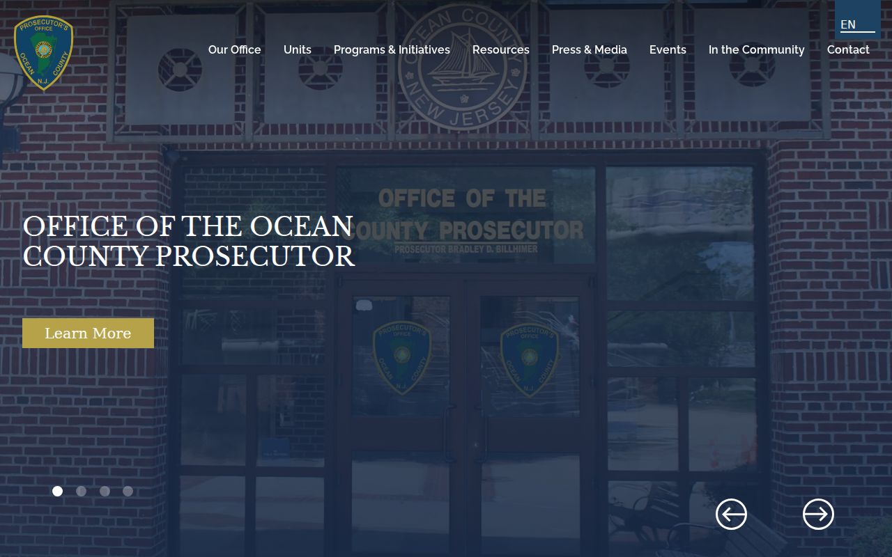 Ocean County Prosecutor criminal record programs